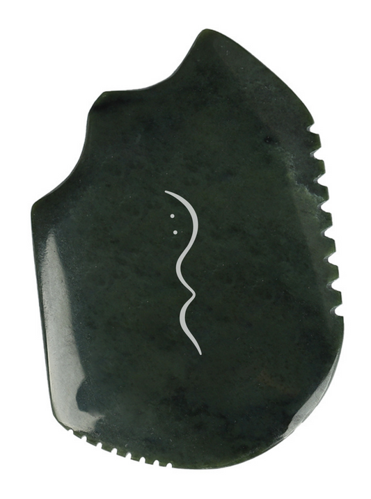 Gua sha en pierre de Nephrite